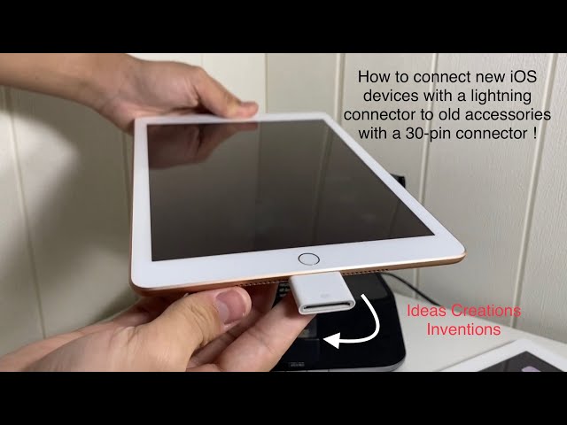 How to connect new iOS devices with a lightning connector to old accessories with a 30-pin connector
