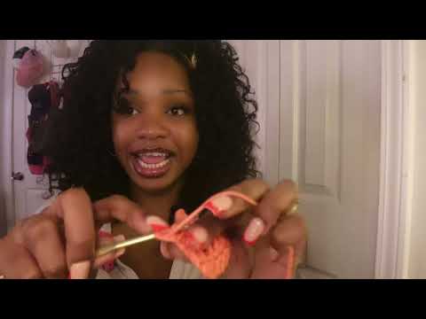 ASMR かぎ針編み＆ガムを噛む