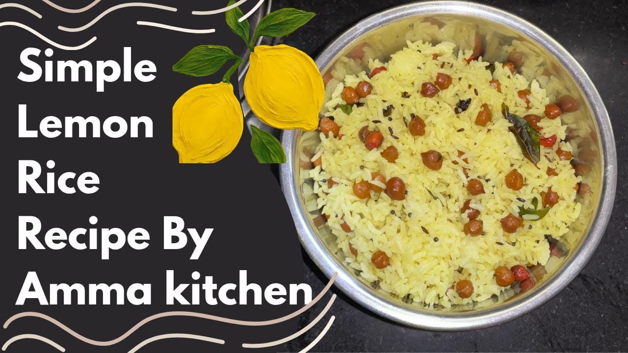 Normal Channa Rice నిమ్మకాయ చెనిగలు పులిహోర | lemon channa rice || Recipe by Ammaaaa ...