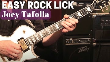 Easy Rock Lick That You Can Use in A Blues (Killer Lead Guitar Lesson w/ Joey Tafolla)