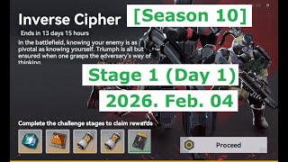 GFL2 Inverse Cipher, Season 10, Part 1 Walkthrough