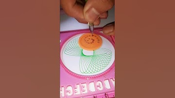 how many rotation did the pen make in total ? #spirograph #satisfying #shorts