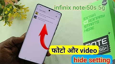 How to hide photo and video infinix note 50s | infinix note 50s me photo hide kaise kare