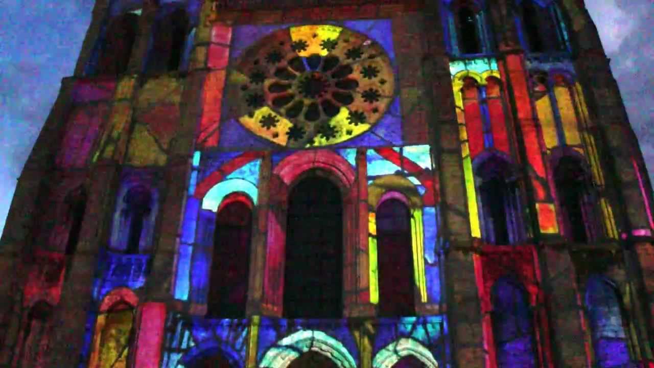 Chartres Cathedral Lightshow YouTube