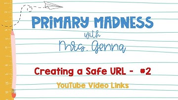 Creating a Safe URL - Tutorial #2