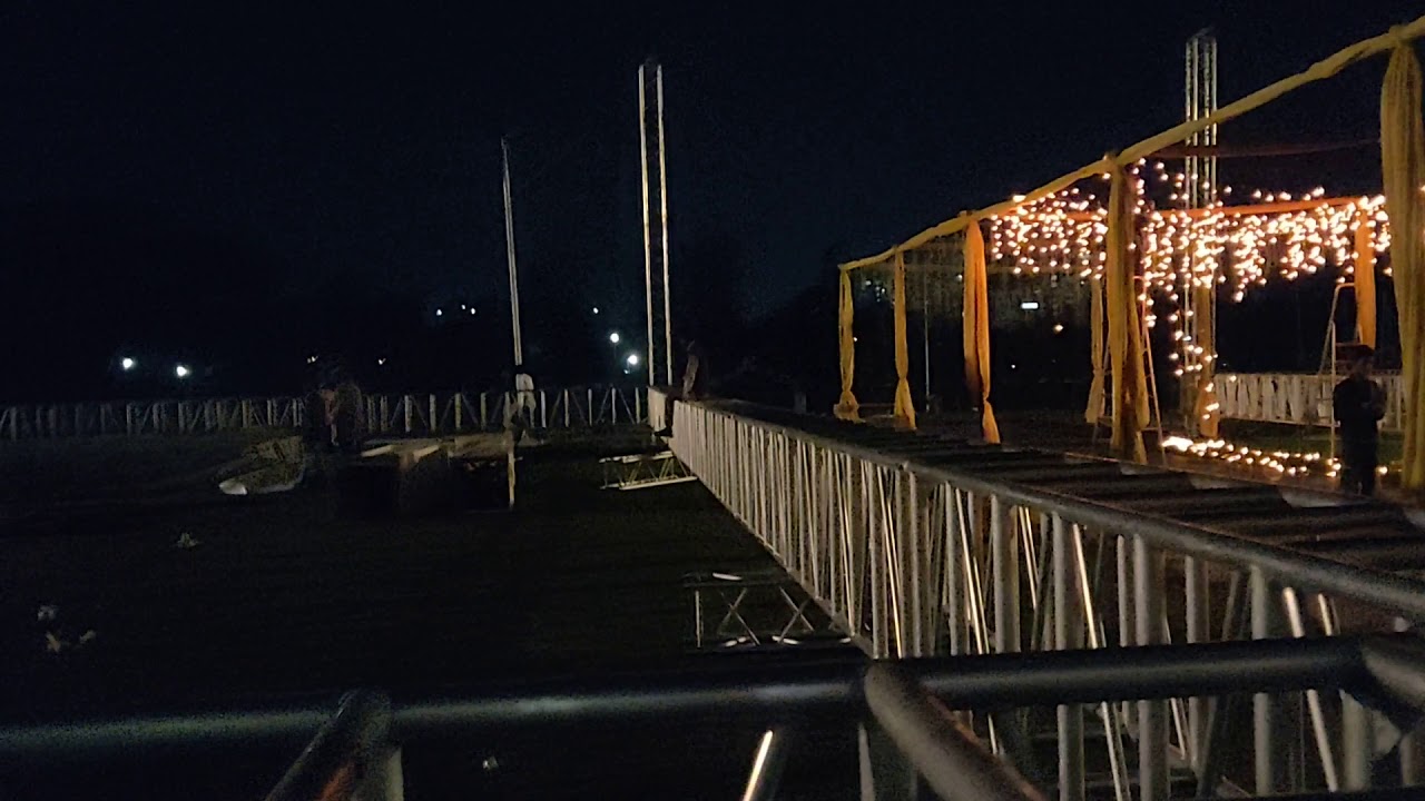 Gigantic truss setup for outdoor event...