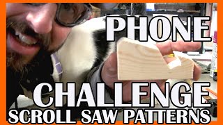 SCROLL SAW | Phone Holder Challenge  | CUTTING OUT THE DESIGN