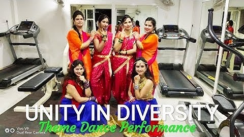 UNITY IN DIVERSITY DANCE || Theme Dance Performance || Fusion Dance forms of different States