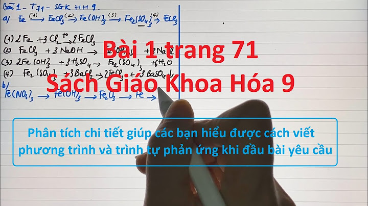 Giải bài tập hóa học sách giáo khoa