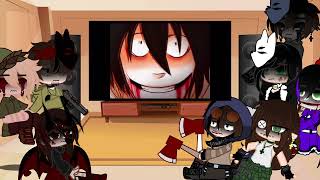 Creepypasta React To Each Otherjeff