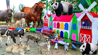 Wadidau‼️proses potong sapi lucu|sapi melahirkan cesar,simulasi kurban,cow,Sheep,buffalo,lion,panda