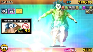 Battle cats - Unit Final Boss Giga-God (Cool Dude)