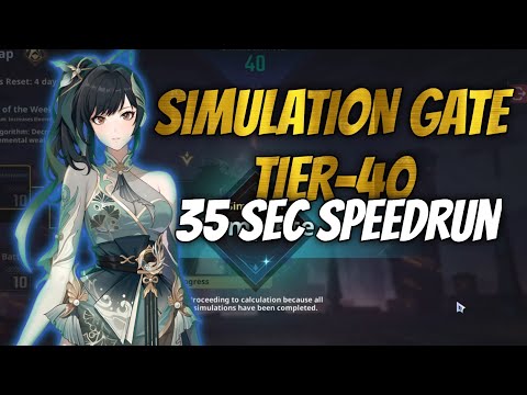 F2P! Simulation Gate Tier-40 | 35s Speedrun | Solo Leveling:Arise