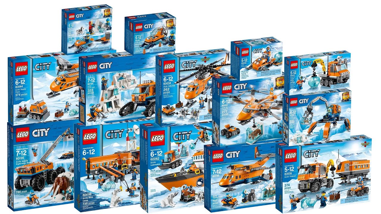 All LEGO City Arctic Sets 2014 - 2018 Compilation/Collection Speed Build -  YouTube