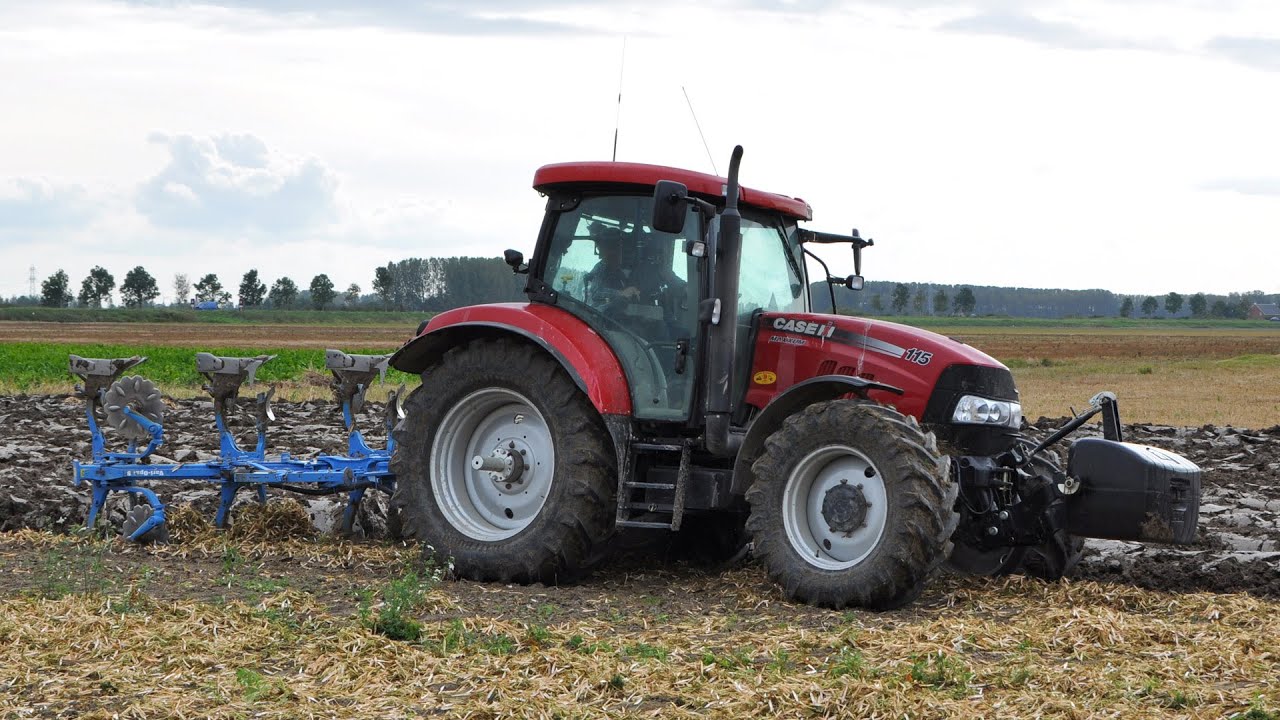 Case IH Maxxum 115 & Lemken 3-schaar