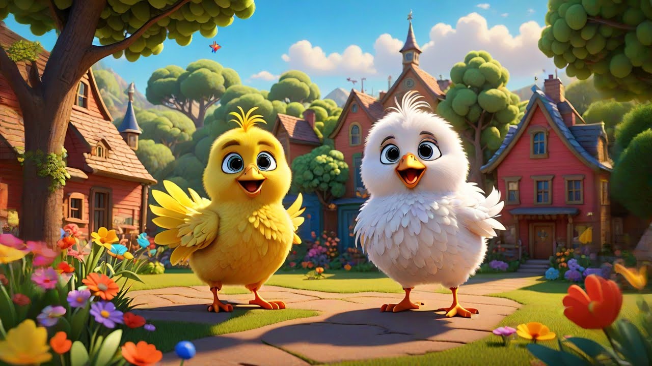 Seven Cheeky Chicks in a Crayon House | Chick Song for Kids | Nursery Rhymes and Baby Songs