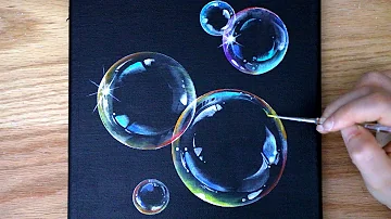 Comment peindre une bulle de savon ?