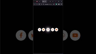 Social Media Buttons with Hover Effects using CSS #shorts