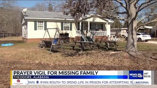 'We want to see them again:' Prayer vigil held for missing Mobile County family