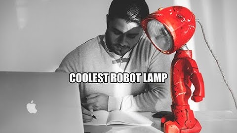 Customizable robot lamp - Lampster