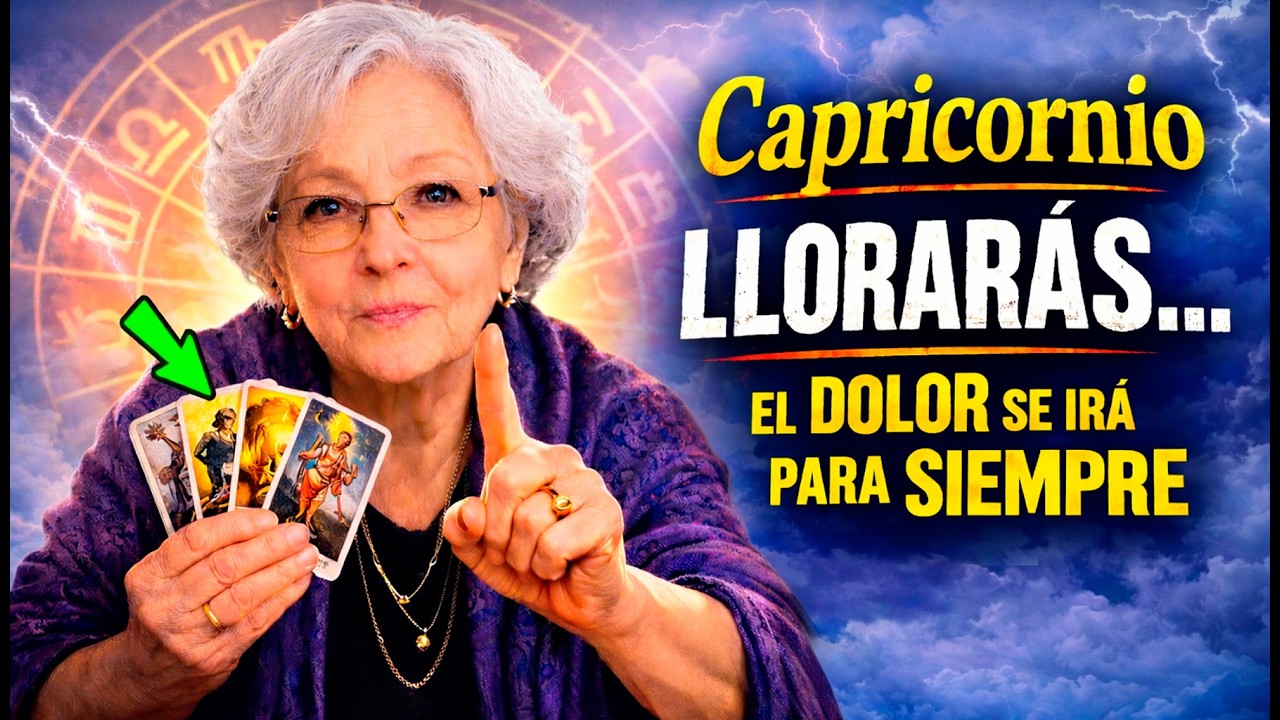 Capricornio😭Tres Días De Lágrimas Y Luego Un Milagro Tan Grande🙏 Que Olvidarás Tu Dolor Para Siempre