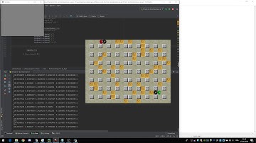 bomberman neural network playing (red player) (long test)
