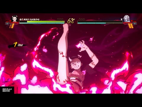 鬼滅の刃 ヒノカミ血風譚  竈門禰豆子（鬼化進行時） VS  累（下弦の伍）  対戦  （一本目）【Demon Slayer】