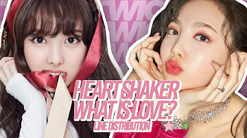 TWICE — Heart Shaker x What is Love? (MASHUP) | Line Distribution