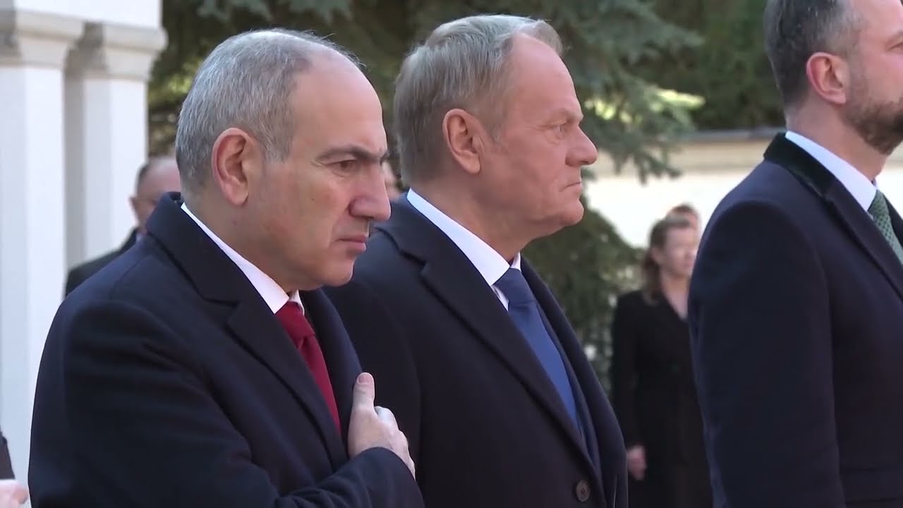 Ինչպես է Նիկոլ Փաշինյանին դիմավորել Լեհաստանի վարչապետ Դոնալդ Տուսկը