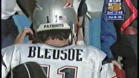 2001 AFC Championship New England Patriots @ Pittsburgh Steelers; CBS Bledsoe 2001-02