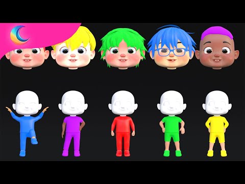 Whose face is it? | Learn Color Johny Johny Yes Papa | BluLoo Nursery Rhymes & Kids Songs