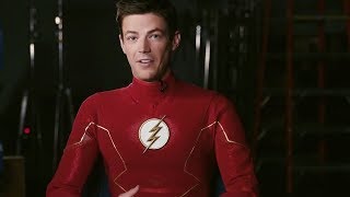 Arrowverse cast EW interview (New Flash, Supergirl and Arrow suits)