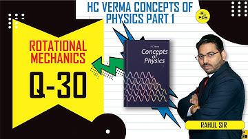 HC VERMA SOLUTION | Rotation  | Chapter 10 | Question 30 | Free  Doubt Solution .