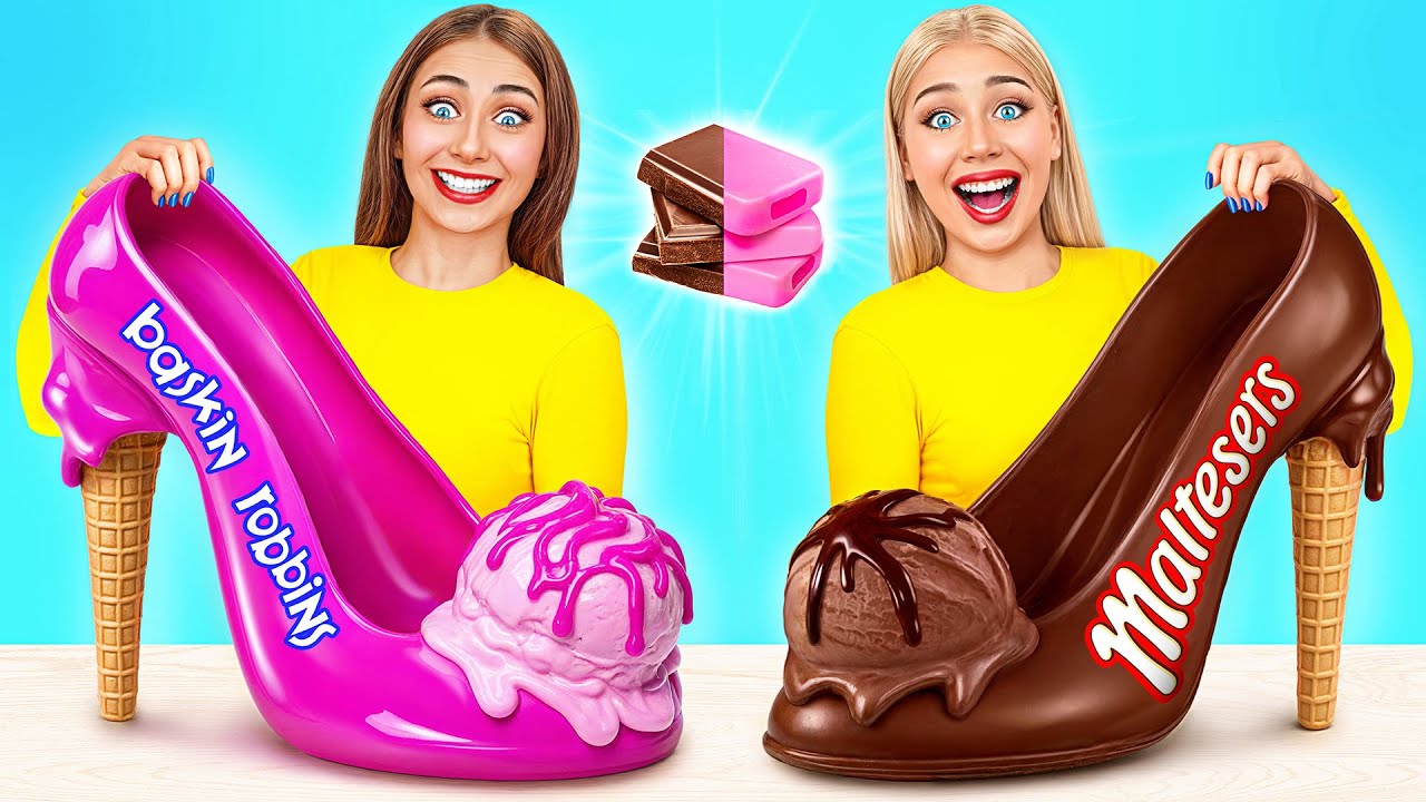 Sakız vs Çikolatalı Yemek Meydan Okumak | Komik Yemek Tarifleri Choco DO
