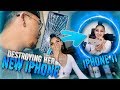 Breaking Girlfriends iPhone & Surprising Her With a BRAND NEW iPhone 11