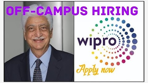 Wipro Off-Campus Drive 2022 | 2023 | 2020-21 BATCH No 60% Criteria Wipro Off Campus 2022