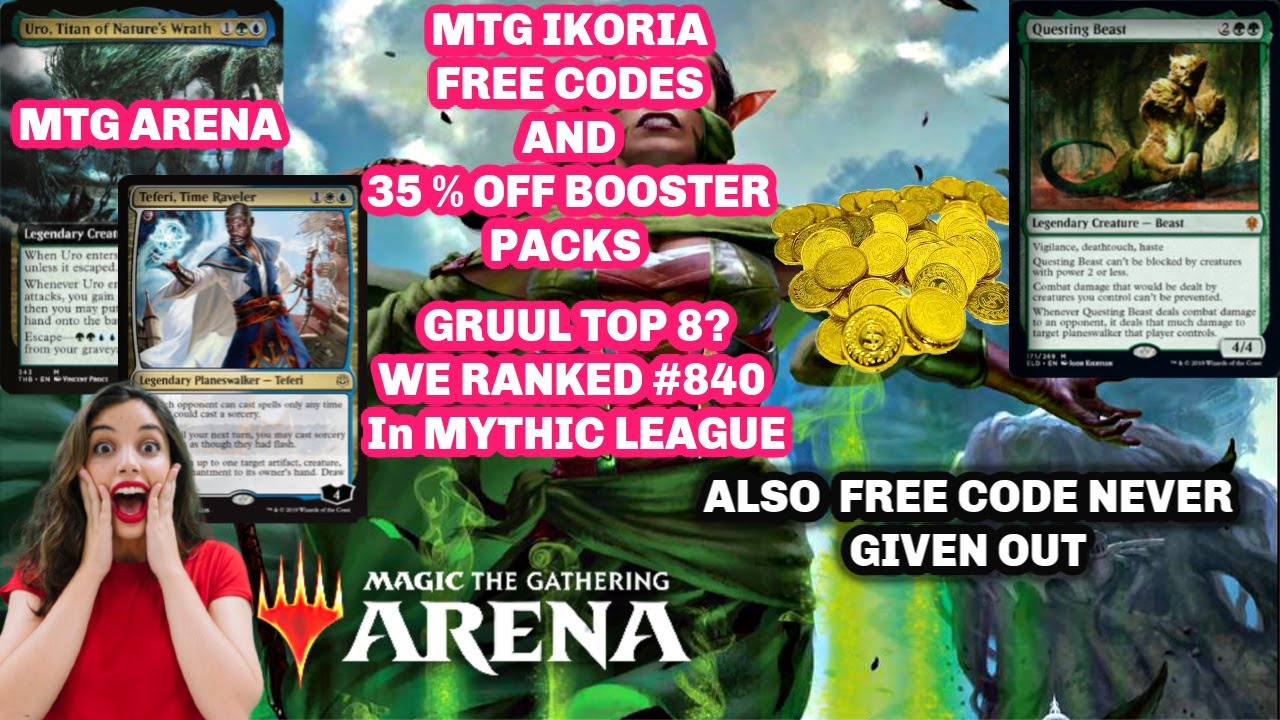 MTG Arena 35 off Booster Packs and How to Get Codes GamePlay Magic
