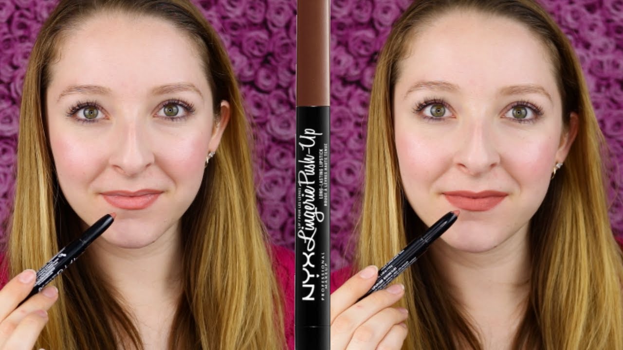 Welp NYX Lip Lingerie Push-Up Long-Lasting Lipstick Swatch & Review EB-86