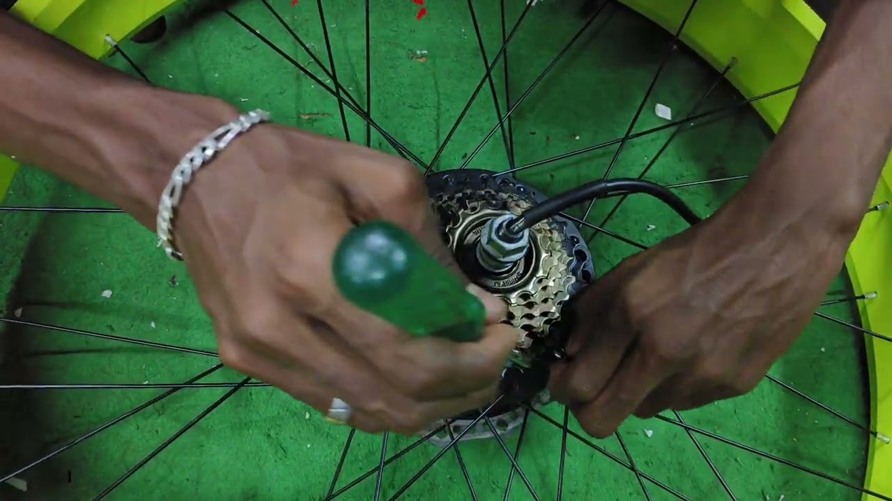 How to open the motor set of electric bicycle | Dismantle Geared