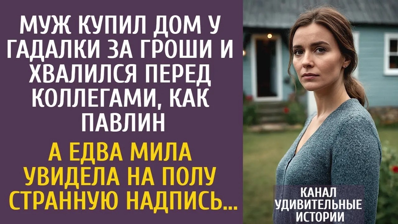 Муж купил дом у гадалки за гроши и хвалился перед коллегами… А едва Мила увидела странную надпи