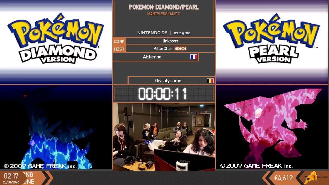 Pokemon Diamond & Pearl | Manipless (Any%) Speedrun by AEtienne & Givralyriame | BSG Plus 2026