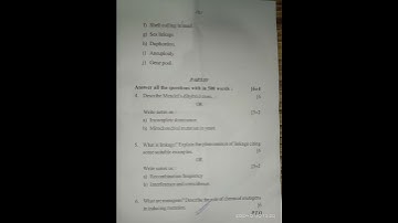 bsc 3rd sem botany core paper-7 previous year question paper #utkaluniversity #autonomos