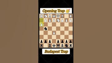 Opening Trap 🥳| Budapest Trap #chesspuzzle #reels #كارلسن #شطرنج #chess #chessgame #puzzle #shorts