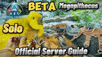 Ark: Survival Ascended EASY Megapithecus Boss Fight The Island SOLO OFFICIAL SETTINGS