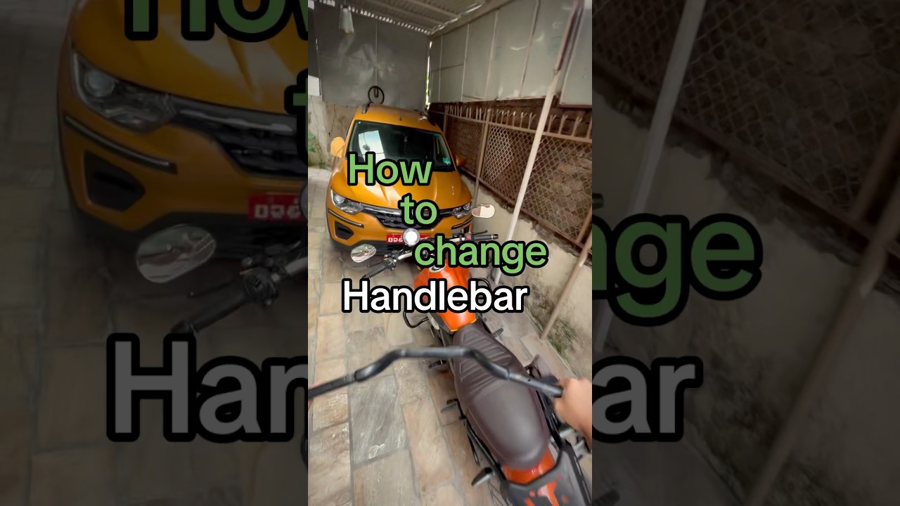 How to change motorcycle handle bar 