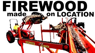 FIREWOOD PROCESSING FOR A FRIEND BEST THING A MAN CAN DO! @InTheWoodyard