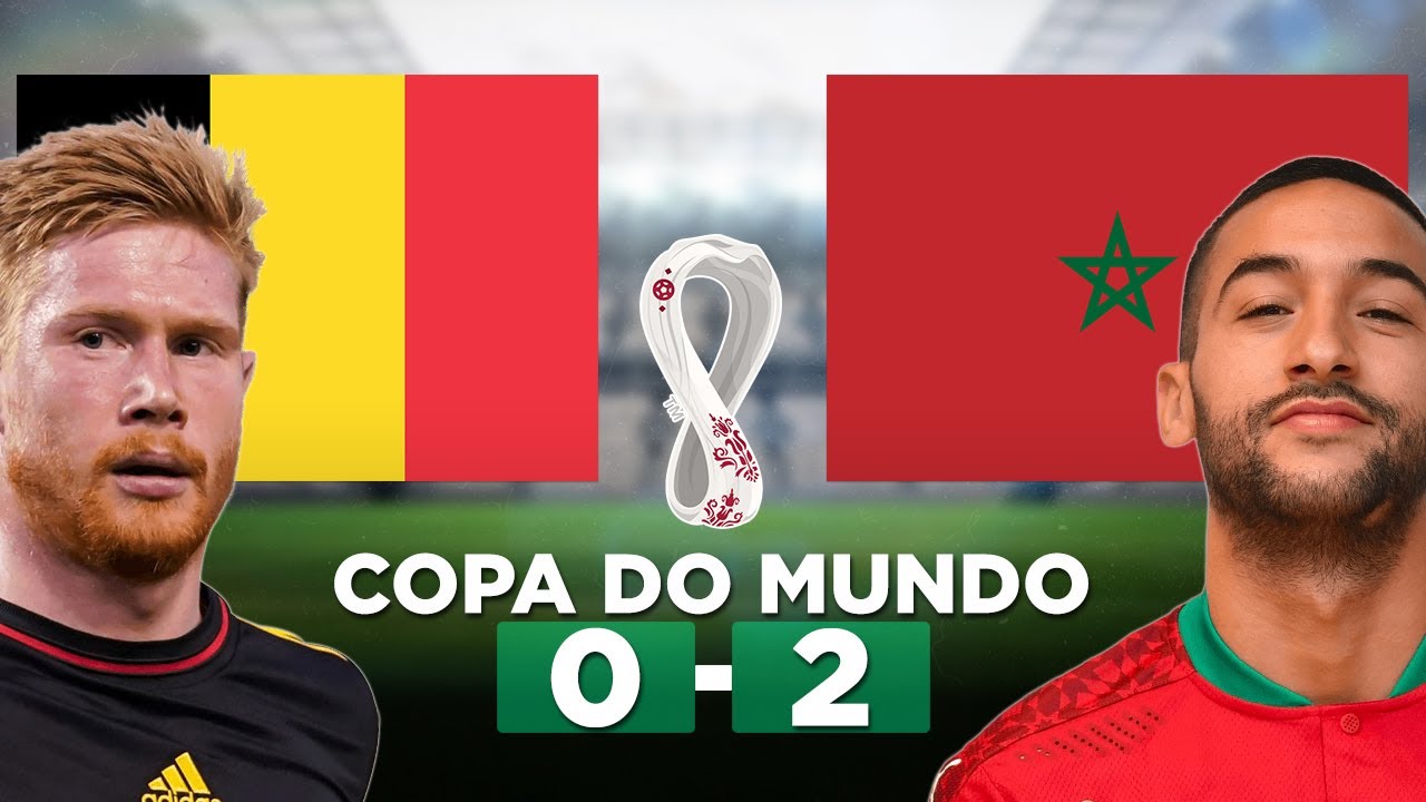 BÉLGICA E MARROCOS AO VIVO - COPA DO MUNDO 2022 AO VIVO - 2ª RODADA 