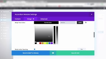 Divi Builder Accordian Module