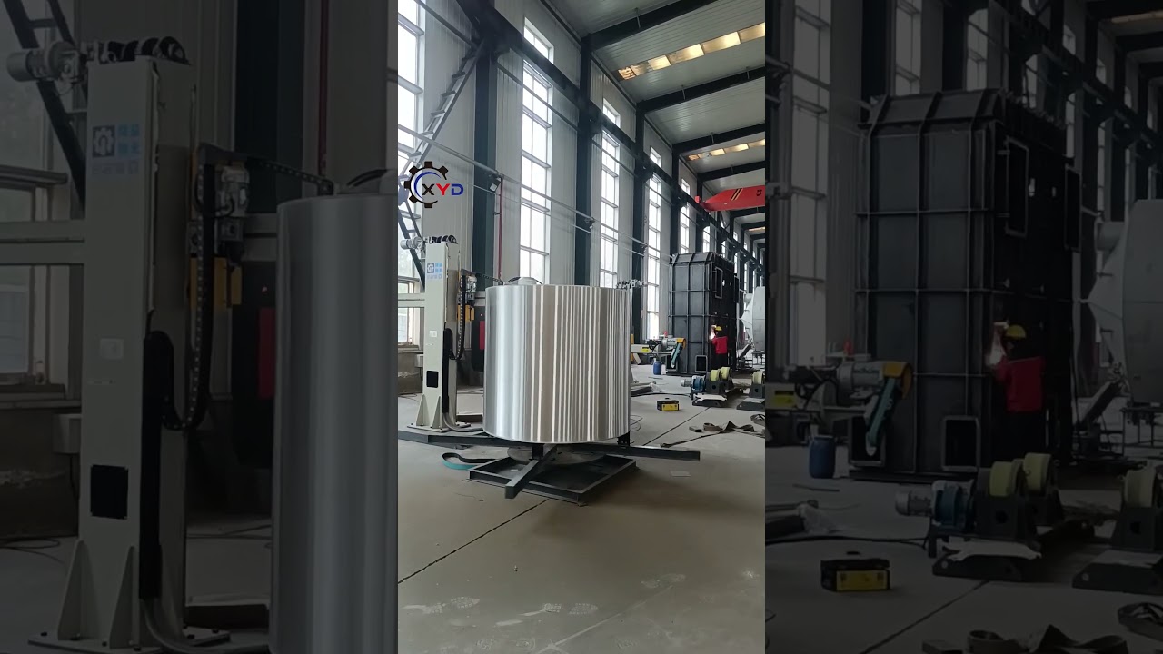 Tank and dished end polishing  machine