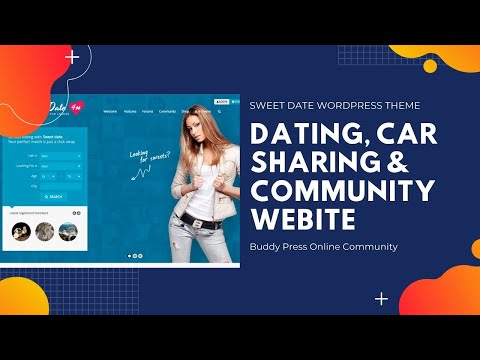 Dating or Community Website | SweetDate WordPress Theme | Online Community Theme